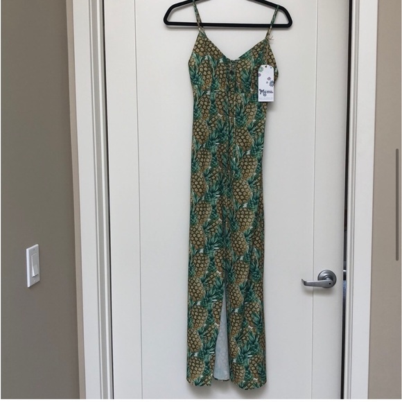 NWT Show Me Your Mumu Leyton Pineapple Maxi Dress - Picture 5 of 8